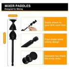 4pcs Silicone Resin Mixer Paddles For Drill Epoxy Mixer Paint Mixer stirrer