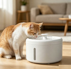 2 5 L Automatic Dog Cat Water Fountain Led Electric Pet Drinking Dispenser Us