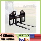 4000 Lbs Quick Attach Pallet Forks 45  Frame 48  Blades For Skid Steer Tractors