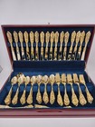 80 Piece Set Fb Rogers International Golden Grand Antique Flatware Chest