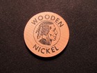 1966 Pennsylvania  New York Wooden Nickel Token - Penn York Valley Cc Show Coin