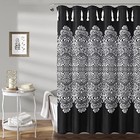  Boho Medallion Shower Curtain Single 72  W X 72  L - Boho Shower Black