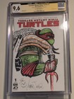 Cgc 9 6 Tmnt 1 Idw Camron Johnson 1 Of 1 Cover Sketch Art   Authentic Autograph 
