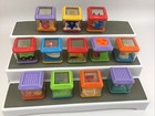 Fisher Price Peek A Boo Sensory Blocks Lot Of 12 Sports Vehicles Instruments