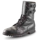 Military Czech Army Black Leather M60 Men s Combat 2 Buckle Boots Size 9 Surplus