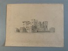Beautiful Drawing Ruin Castle Tour Pyrenees Xixth Romanticism Architecture Scene
