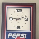 Vintage Pepsi Wall Clock   Wooden Frame With Quartz Movement 18  X 12  Hanover