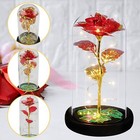 Eternal Forever Galaxy Rose Flower In Glass Dome Led Light Valentine s Day Gift