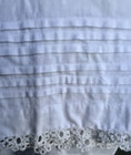 Antique Victorian White Cotton Pantaloons Tucks Tatted Lace