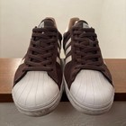 Adidas Superstar Vulc Adv Skateboarding Brown white Suede Low Top Size    