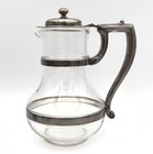 Rare 1928 The Drake Hotel Chicago R  Wallace 0384 Silver Soldered Glass Pitcher