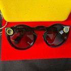 Spectacles - Sunglasses For Snapchat Black   Yellow With Charging Case   Cable