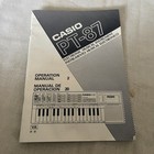 Vintage Casio Pt-87 Mini Keyboard W Rom Pack Ro-551  Owner s Manual Tested Works