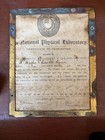 Antique 1920 W Hughes   Sons London Sextant No 9971 Npl Certificate Wood Case