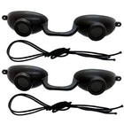 2 Pack  Sunnies Flexible Tanning Bed Goggles  Eye Protection Glasses