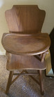 Vintage Antique Wooden Baby Highchair Wood High Chair