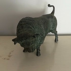 Vintage American Bison Bronze Statue  Detailed  Ordinary Oxidation  7  L  X 4  H