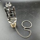 Wine Bottle Stopper Pewter   Cork Chain   Ring Vintage     