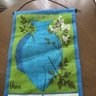 Vintage Linen Fish 1973 Calendar Tea Towel Vera Neumann Bold Colors