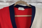 Vintage 1980s Rare Mcdonald   s Employee Cardigan Sweater Size Large