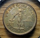 1903-p Philippines 20 Centavos - Actual Silver Coin Shown - Free Shipping Inf21