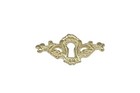 2 1 4 Keyhole Cover Plate Escutcheon Furniture Brass Key Hole Lock Plate 