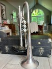 1912 C g  Conn    wonder    Cornet     Silver Plate     Plays Well     Case  Mute  2 Mpc s