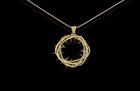 Crown Of Thorns Savior Medal Pendant    Sterling Silver Jesus Christ Pendant