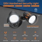 3600lm Aluminum Led Flood Light D2 don Time Outdoor 30w 3cct Security Wall Lamp