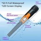 Metal Detector Pinpointer  Lcd Display Fully Waterproof Underwater 30m 50ft Gold