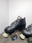 Cobra Brand  Men s Size 7 Black Roller Derby Skates W riptide Raw Speed Wheels
