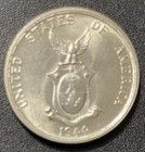 1944-s U s Philippines 50 Centavos Ww2 Coin