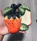 Set Of Five Vintage Hanging Kitchen  Fruits  And Vegetable Decor