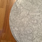 Vintage Solid Replacement 24    Marble Table Top  italy  White   Gray Veining