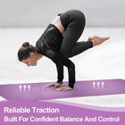Yoga Exercise Mat 6mm Thick Tpe Non-slip Workout Mat With Strap Bag 72x24 