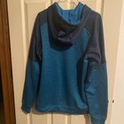 Adidas Hoodie Pullover Sweatshirt Mens Med  Teal Green bl Fleece Active Athletic