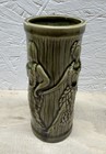 Vtg Orchids Of Hawaii Hula Girls Tiki Mug Green Glazed Ceramic