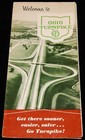 Vintage Map  1958  Welcome To The Ohio Turnpike Road Map   get There Sooner 
