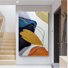 New Abstract Canvas Wall Decoration Oil Painting Handmade Modern Minimalist Art