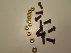 10-32 X 5 8  Round Head Machine Screws Solid Brass Slotted Drive  And Nutsqty 10