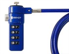 Blue Notebook Laptop Combination Lock Security Cable Wire Antitheft Device