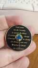 Blue Black Gold Tri-plate Alcoholics Anonymous  Aa 36 Year Medallion Token Coin