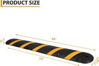 84  Rubber Speed Bumps For Road 2 Channel Cable Protector Ramp With 2 End Caps