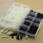 300pcs M3 Spacer Nylon Black White Hex Screw Nut Standoff Assortment Box Kit
