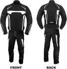 Motorcycle Cordura Textile 2 Piece Suit Touring With Ce Armour 100  Waterproof