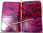 2 Leather Server Book Deluxe Organizer Waitress Waiter 6 Pocket With Diamond Pen