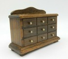Vintage Chadwick-miller  93016 Handmade Wooden Doll House 3 Dwr Double Dresser