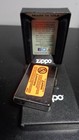 Unfired Mint Zippo Full Size Cigarette Lighter In Box With Orange Seal Sticker