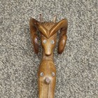 Vintage Lahuta Gusle Lahut   Hand Carved Goat Folk Musical Instrument Yugoslavia