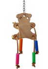 988 Leather Teddy Small Bird Toy Parrot Cage Toys Cages Budgie Cockatiel Conure